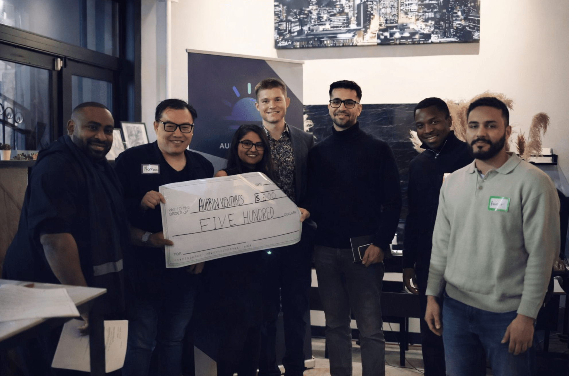 1st place at Aurrin Ventures Pitch Competition